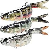 TRUSCEND Angelköder Crankbait, Alle Wasserschichten Serie, Hängend/Langsam/sinkend Schwimmend/Sinkende oder lippenlose Crankbaits zum Barschangeln, Lebensechte/Shad/Maus/Duck Crank Baits Köder