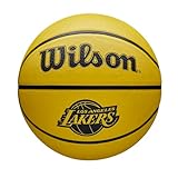 Wilson NBA Team Tribute SOLID BSKT LA Lakers 5, Gelb