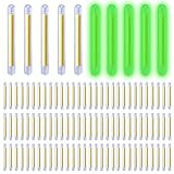 KSJEHW 100 Stück Knicklicht für Angelruten,Knicklichter Angeln,Fishing Glow Sticks,4 * 38mm Angeln LeuchtstäBe,Float Glow Stick Nachtfischen,Nachtfischen Fluoreszierendes Licht,Nachtlicht Knicklicht