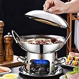 Spirituskocher Für Innenräume, Campingkocher Ohne Gas Und Ohne Strom, Für Campingkocher Mit Topf, Campingherd Aus Edelstahl Für Innenraum,3 Größen Verfügbar (24 cm)