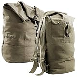 Xcase Rucksäcke: 2er-Set Canvas-Seesäcke 50 Liter, 28 x 25 x 80 cm (Canvas-Seesack-Reisetaschen, Bundeswehr Seesack, Einkaufsrucksack)