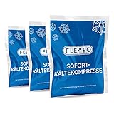 10 x FLEXEO Sofortkältekompresse 13 x 8 cm klein Kälte-Sofort-Kompresse Kühlpack Kühlakku Kältekompresse Kühlkompresse Instant Ice Bag Einmal Kühl-Kompresse Kühlpacks Quick