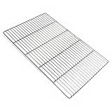 Edelstahl Grillrost eckig 54 x 34 cm rostfrei für Holzkohlegrill Gasgrill und andere