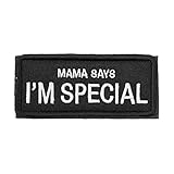 OneTigris Patches Klett, Stickerei Klett Patch, Taktisches Patch mit Klettverschluss – Mama Says I'm Special - (8,9cm x 4cm / 3,5' x 1,6') Für Militär, Rucksack & Kleidung