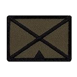 Café Viereck ® Bundeswehr Gebirgsjäger Taktik Zeichen Gestickt mit Klett - 5 cm x 3,5 cm