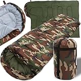Retoo Schlafsack 3-4 Jahreszeiten Camping für Erwachsene und Kinder Schlafsäcke Sommer Winter Deckenschlafsack Ultraleicht Sleeping Reiseschlafsack Wasserdichter 210 cm