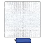 200x200cm Isoliermatte Aus Aluminiumfolie, Doppelseitige Aluminiumfolie Isomatte, Solierdecke Faltbare, Thermomatte Matte Aus Aluminiumfolie, Faltbare Zeltmatte, Alu Wasserdichtes Bodenmatte