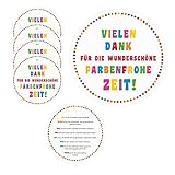 5 Anhänger 'Vielen Dank für die wunderschöne farbenfrohe Zeit!' Kindergarten Kita Abschiedsgeschenk Erzieher