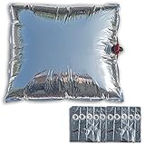 10 x 15 L Wasserbeutel | BPA Frei | Wassersack mit Ablasshahn | Lagerung von 150L Trinkwasser zur Notfallvorsorge | Lebensmittelecht Behälter Kanister