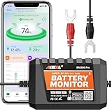 (Upgraded BM300) ANCEL BM300PRO 6V 12V 24V KFZ Batteriemonitor - Bluetooth 5.3 Auto Batterie Überwachung mit Lade-, Startsystemtest & Alarm, IP67 Wasserdicht Batteriewächter für LKW Auto Motorrad