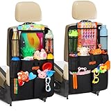 SURDOCA Autositz-Organizer – 4th Generation verbesserter Auto Rücksitz für bis zu 11-Zoll Tablet, 8 Taschen, Kinderspielzeug-Aufbewahrung, wasserdichter Rücksitzschutz für Kinder