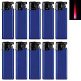 Sepilo Turbofeuerzeug Sturmfeuerzeug Feuerzeug RS Turboflamme Gas Jet Windproof Outdoor (Blau - 10 Feuerzeuge)