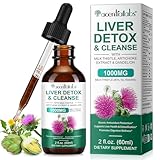 Mariendistel Artischocke Löwenzahn Komplex Tropfen, Leber Komplex - Unterstützen die Leberreinigung und -entgiftung, Hochdosiert mit 80% Silymarin - 60ml
