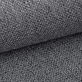 HEKO PANELS Atena Polsterstoff Möbelstoff Meterware - z.B. Stoff für Stühle oder Eckbank Bezug - Dunkelgrau