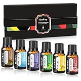 Ätherische Öle Set für Diffuser, 6 x 10ML Aromatherapie Duftöle - 100% Naturreine Öle für Zuhause, Massage & SPA,Rose, Lavendel, Freesien, Deep Sea, Vanille, Sandelholz