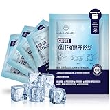 COOLMEDIC Sofort Kältekompresse zum Knicken (5 Stück) | Sofortiges Kühlen, Lange Kühldauer, Universell | Einmal Kühlpack Kühlpads Kühlpacks Kälte Sofort Kompresse für Sport Erste Hilfe uvm.