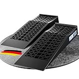 WERKTHOR Auffahrrampe PKW extra flach - [2er Set] Auto Rampe [