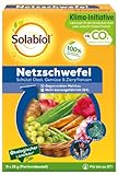 Solabiol Netzschwefel, natürliches Fungizid gegen Echten Mehltau an Obst, Gemüse und Zierpflanzen, 5 x 15 g Portionsbeutel