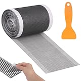 VMUTGA Haarsieb Dusche, Duschsieb Abfluss Haare, Abflusssieb Dusche, Selbstklebende Einweg Kanalhaar Filter, Badewannenhaarfilter mit Kunststoffspatel für Dusche Badwanne(10cm*10m)