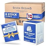 SEVEN OCEANS - DAS ORIGINAL - Notfallnahrung [6x500g] + extra Vitamine I Extrem lang haltbarer Notvorrat [3kg] zur Krisenvorsorge I Energiereiche Outdoor Notration I Prepper Notnahrung