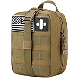 MEQI Medizinische Molle Taktische Tasche, EMT Erste-Hilfe-IFAK Rip-Away-Tasche für Camping, Jagd, Wandern, Zuhause, Auto und Abenteuer