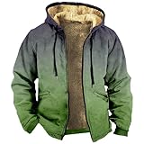 KONG JIMFAN Winterjacke Herren T Shirt Falter Regenponcho Multifunktional Fahrradjacke Herren Regenjacke Test Herren Sakko Der Mann Aus Dem Westen Skinhead Jacke Oversize Bomberjacke(Khaki,XL)