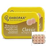2 x Ohropax Classic Ohrstöpsel, 12 Stück