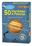 Moses 9740 Expedition Natur - 50 Sternbilder und Planeten| Bestimmungskarten im Set | Mit spannenden Quizfragen