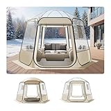 VEVOR Pop-up-Bubble-Zelt, 305 x 275 x 220 cm, transparentes Campingzelt, Garten-Kuppel-Iglu-Zelt mit Fenstern, Sportzelt, 540°-Panoramablick, für 4–8 Personen, Terrasse, Hinterhof