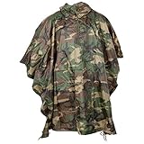 MFH US Poncho Ripstop (DE/NL/SE/PL, Alphanumerisch, Einheitsgröße, Regular, Regular, woodland)