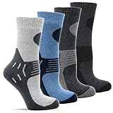 Frostfighter Herren Thermosocken (6x Paar) Winter Ski Vollfrottee Innenfutter, Schwarz Blau Grau, 43-46