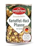 DREISTERN Kartoffelpfanne 400g I Mit Gehacktem & Gurke I Herzhaftes Fertiggericht in recyclebarer Konservendose I Lange Haltbarkeit dank natürlicher Konservierung I Hausmacher Qualität