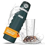 Naturbummler Wasserfilter Flasche 750 ML [Co2-Neutral] inkl. Aufhänghaken & Faltfunktion - Tötet 99,99% aller Bakterien und Keime ab – Survival Wasserfilter Camping (750 ML)