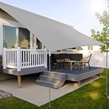 Sonnensegel 4x5m, Sonnenschutz Wasserdicht Windschutz Sonnensegel UV Schutz 99% Sunsegel mit Ösen Schnelle Wärmeableitung Hohen Zugkräften Standhalten Maschinenwäsche für Balkon Terrasse Garten