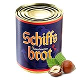 Schiffsbrot Büchsenbrot Dosenbrot Haselnuss 6 für 5, 1 Jahr Haltbarkeit (6 x 500 g)