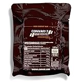 CONVAR-7 - High Energy Bar Chocochino, benutzbar als Notvorrat, Notverpflegung, Notration, für Outdoor Aktivitäten, Krisenvorsorge - wertvolle Inhaltsstoffe - kompakte Verpackung - 120g (12Stück)