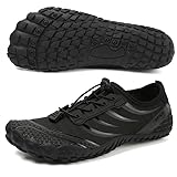 ziitop Barfußschuhe Herren Wasserschuhe Damen Barfußschuhe Damen Wasserschuhe Herren Aquaschuhe Strandschuhe Schnell Trocknen Surfschuhe Schwimmschuhe für Beach Pool Surfen Yoga(Schwarz 43EU)