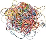 Apli Elastische Gummibänder, 100 g Beutel, Gummiringe, Tüte, bunt, 4 cm lang, 1E+1 cm breit, 70% Naturkautschuk, punktuelle Ordnung, Basteln, Heimwerken