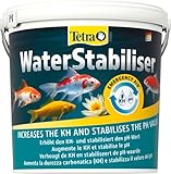 Tetra Pond WaterStabiliser - stabilisert wichtige Wasserwerte, optimiert den KH- und pH-Wert im Gartenteich, beugt weichem Teichwasser vor, 1,2 kg Eimer