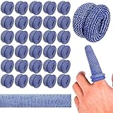 Fingerverband Fingerlinge 30 Stück Dehnbar Fingerschut Fingerpflaster Atmungsaktive Finger Bobs Fingerbandagen für Finger Verstauchungen Garten Arbeit Küche, Blau