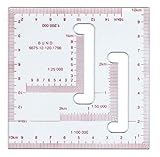 Planzeiger - Karten Maßstab Schablone (Bundeswehr/NATO/Vermessung)