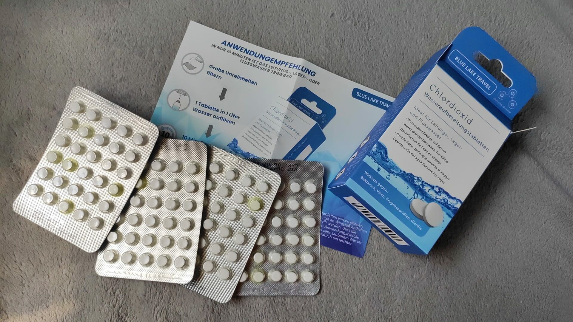 Testbericht zu Chlordioxid Tabletten von Blue Lake Travel