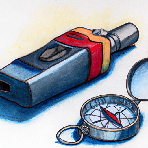 Nie mehr verloren gehen! Entdecke das ultimative Überlebenswerkzeug: Notfallfeuerzeug mit Kompass und Pfeife
