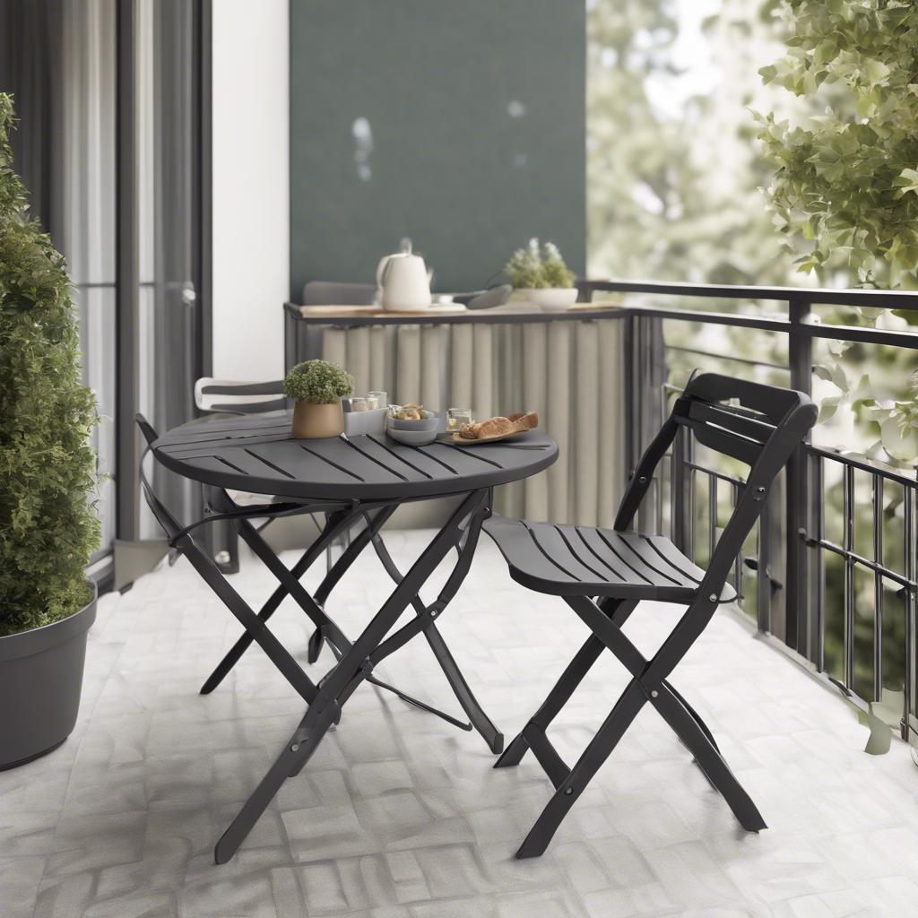 Klappbare Balkontische: Flexibel und Platzsparend für deinen Balkon! 1 Klappbare Balkontische: Flexibel und Platzsparend für deinen Balkon!