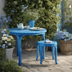 Entdecke den perfekten Gartentisch Blau für deinen Garten!