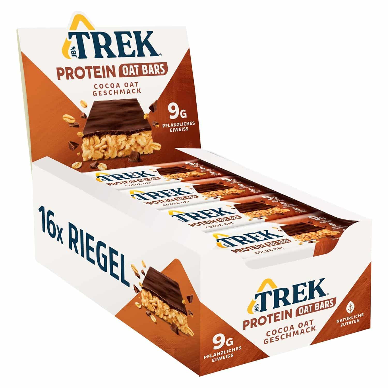 Die besten JB's TREK Protein Riegel und Trek'n Eat Mahlzeiten